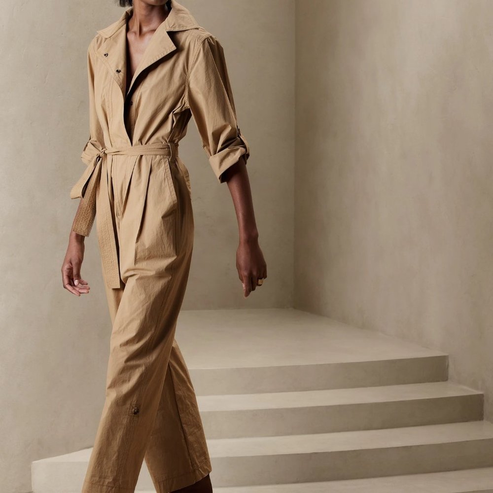 New Banana Republic Poplin Jumpsuit